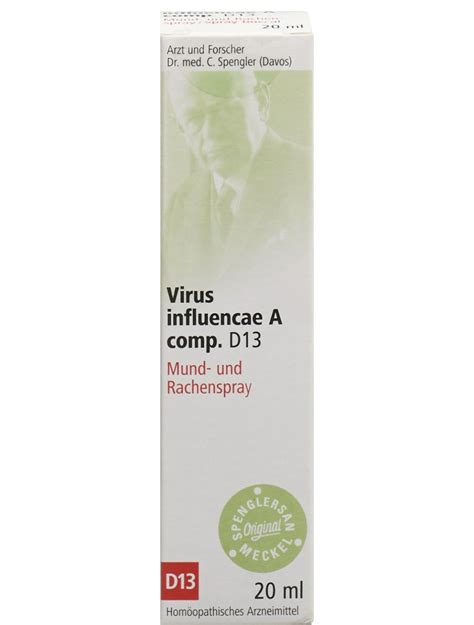 Spenglersan Virus Influencae A Comp D 13 Rachenspray 20 Ml Jetzt