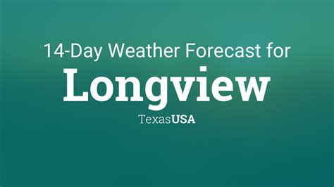 Longview, Texas, USA 14 day weather forecast