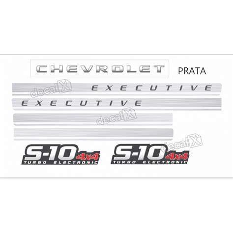 Faixa Adesivo Chevrolet S Executive X A Prata