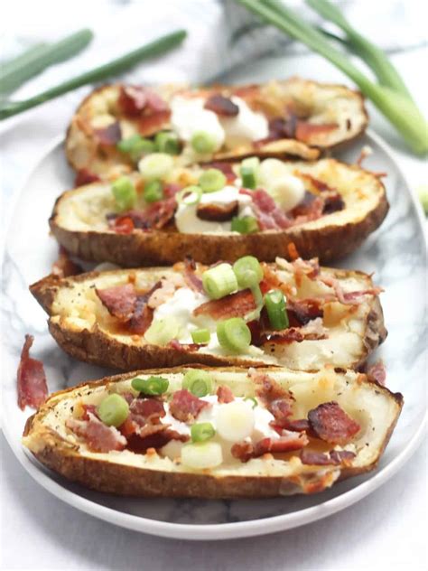 Air Fryer Loaded Potato Skins Slow The Cook Down