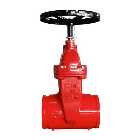 Cast Iron Ggg50 Pn16 Nrs Groove Gate Valve Ductile Iron Fire Valve Socket Gate Valve China