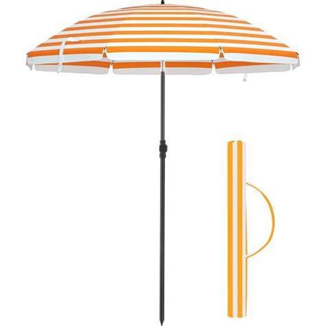 Parasol de Plage Ø 1 6 m Ombrelle de Jardin Protection UPF 50