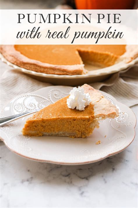 Recipe for Pumpkin Pie from Real Pumpkin