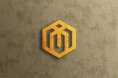 Premium Psd Luxury 3d Logo Mockup