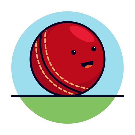 Cute cricket ball 364524 Vector Art at Vecteezy