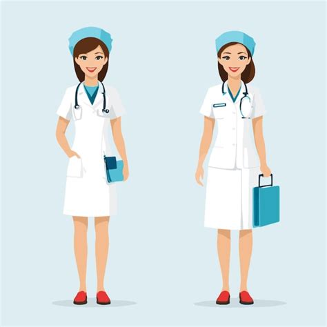 Premium Vector Nurse Vector On White Background