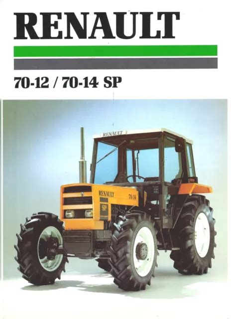 Prospectus Brochure Renault Agriculture Tracteurs Sp