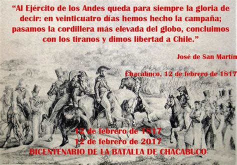 A C S L M Bicentenario De La Batalla De Chacabuco