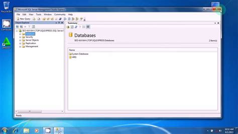 Step 4 A Attach Sql Server To Database Folder Youtube