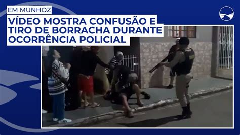 Vídeo mostra confusão e tiro de borracha durante ocorrência policial em