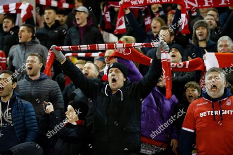 Nottingham Forest Fans Sing Editorial Stock Photo - Stock Image ...