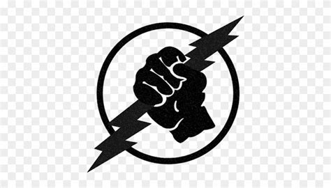 Hand Holding Lightning Bolt Clipart