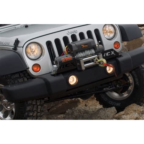 Rough Country Winch Mounting Plate For 07 18 Jeep Wrangler Jk With Factory Plastic Front Bumper