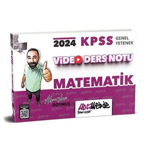 HocaWebde Yayınları 2024 KPSS Matematik Video Ders Notu