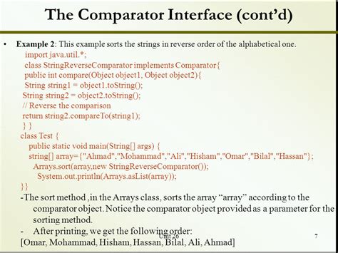 Unit 261 Introduction To Searching And Sorting Comparable Interface