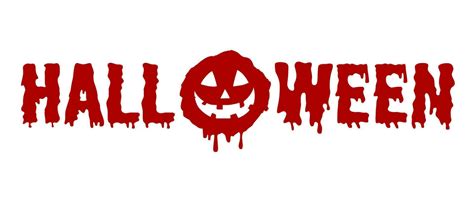 Bloody Halloween lettering with pumpkin 25377667 Vector Art at Vecteezy