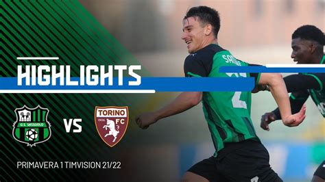 Primavera 1 Timvision Sassuolo Torino 1 1 Highlights Youtube