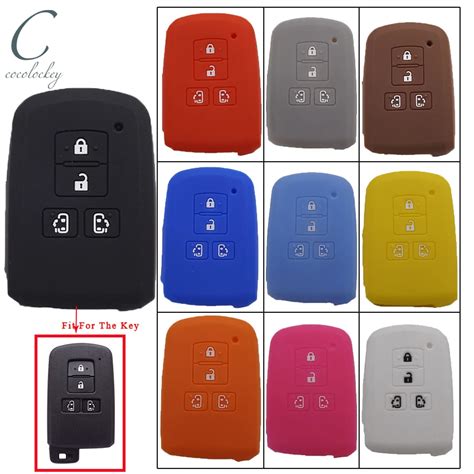 Generic Cocolockey Silicone Car Key Cover Case Holder For Toyota Sienta