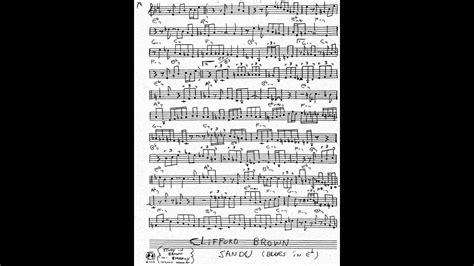 Sandu Clifford Brown Solo Transcription Youtube