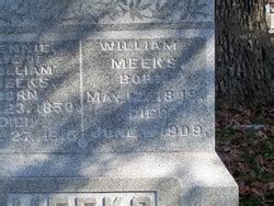 William Meeks 1849 1909 Find A Grave Memorial