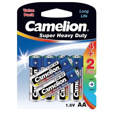 Camelion R P Super Heavy Duty Blue Aa Battery Pencil Cell Bp