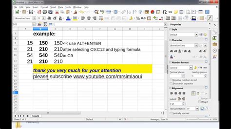 LIBREOFFICE CALC THE KEYBOARD SHORTCUT TO COPY FORMULA ON A RANGE OF