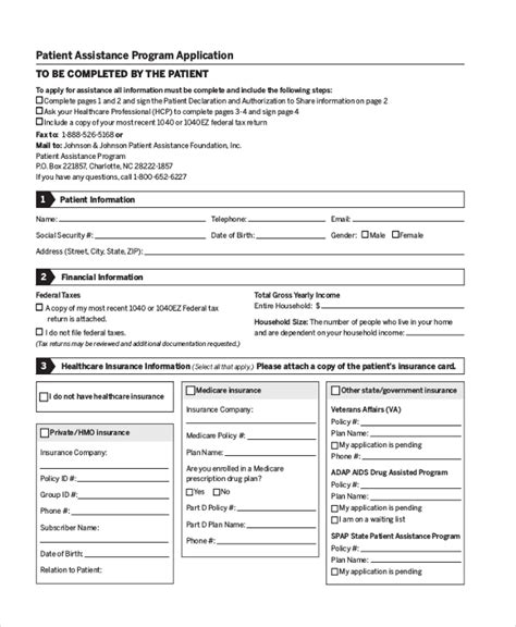 Free 9 Sample Medicare Application Forms In Pdf Ms Word