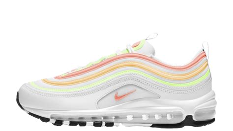 Nike Air Max 97 White Neon Orange Volt Where To Buy TBC The Sole