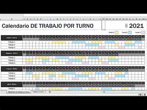 Turnos Rotativos de Lunes a Domingo Ejemplos y Guía Completa