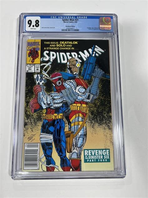 Spider Man 21 Cgc 9 8 Newsstand Edition 1st Cyborg Spider Man Spider