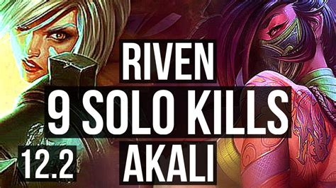 Riven Vs Akali Top Rank 3 Riven 35m Mastery 9 Solo Kills 1000