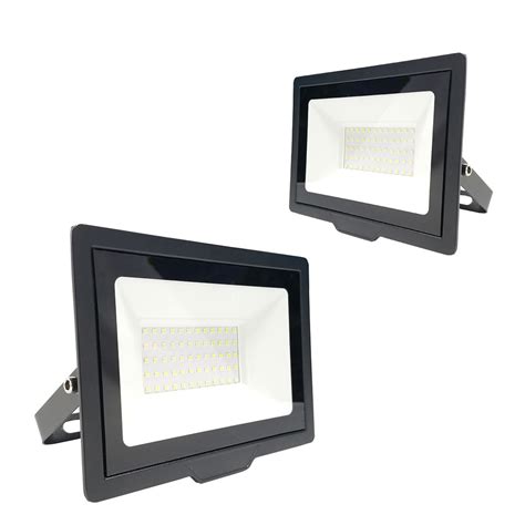 Refletor Blindado Externo Super Led W Luz Verde Holofote Prova D Gua