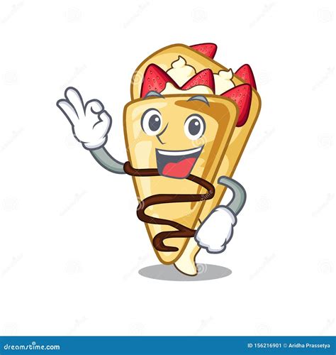 Okay Crepe With In The Cartoon Shape | CartoonDealer.com #156216901