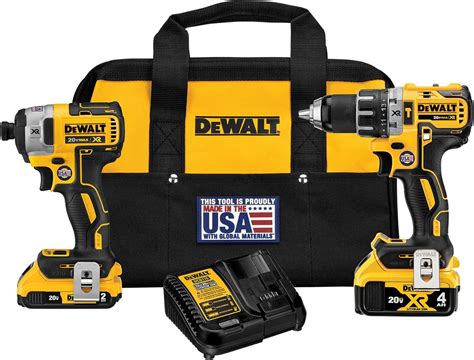 DEWALT Kit combinado de taladro inalámbrico de 20 V MAX 2 herramientas