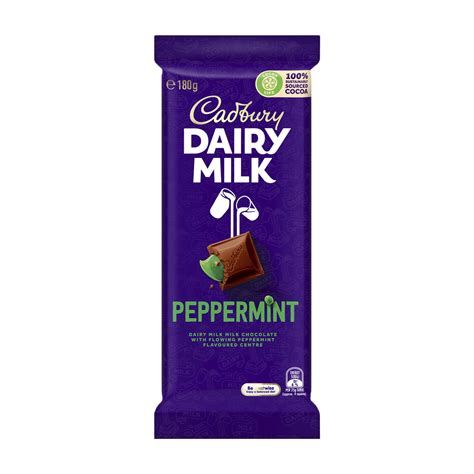 Cadbury Dairy Chocolate Peppermint 180g Rb Patel Group