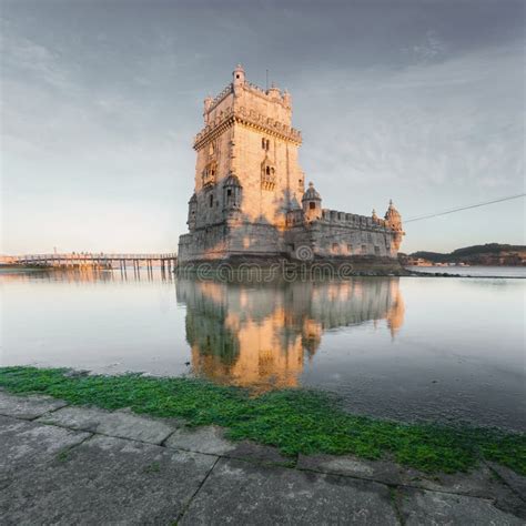 Belem Tower on the Tagus River. Stock Image - Image of medieval, famous ...