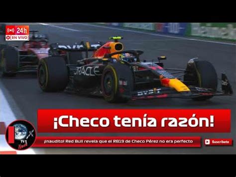 Inaudito Red Bull revela que el RB19 de Checo Pérez no era perfecto