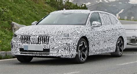 2023 Skoda Superb Combi Spied Wearing Final Production Body | Carscoops