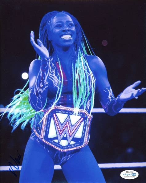 Naomi Signed Wwe 8x10 Photo 3 Acoa Trinity Fatu Autographia