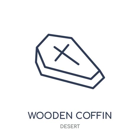 Wooden Coffin Icon Wooden Coffin Symbol Design Desert Collection Simple ...