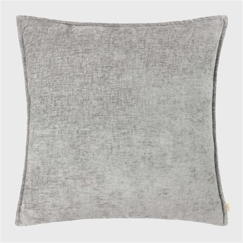 Chenille Grey Cushion Barker Stonehouse