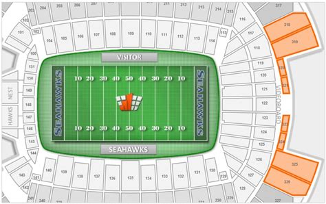 Seattle Seahawks Centurylink Field Seating Chart