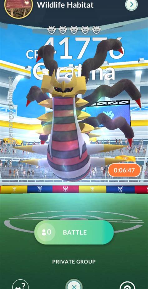 Giratina Origin Forme Raid Boss Pokemon Go