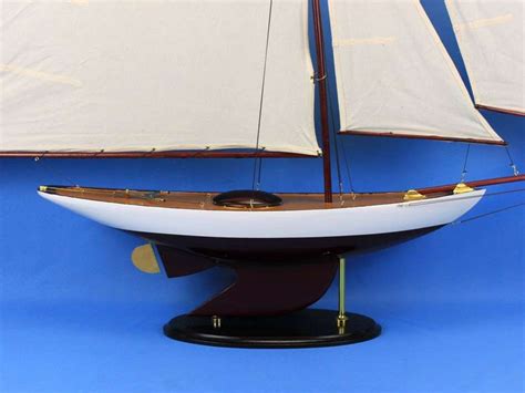 Buy Wooden Bermuda Sloop Model Sailboat Decoration 50in - Model Ships