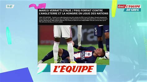 Verratti Psg Déclare Forfait Avec Litalie Et Rentre à Paris Foot