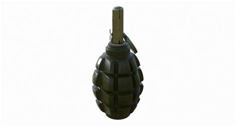 Граната F1 3D Модель $49 - .obj .fbx .ma .max - Free3D