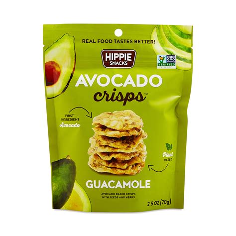 Hippie Snacks Avocado Crisps Guacamole Thrive Market