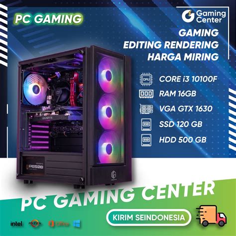 Jual PC GAMING RTX 3050 INTEL CORE I3 12100F GEN 12 RAM 16GB SSD 512GB