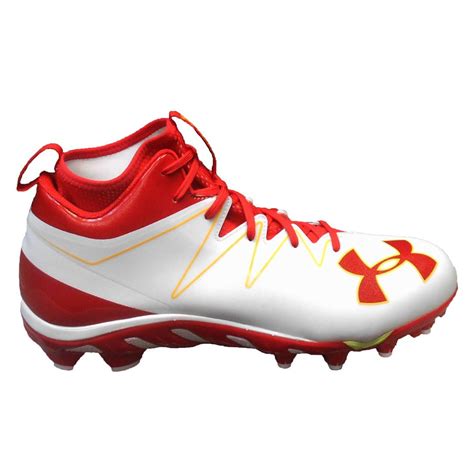 Buy Under Armour Men S Team Spine Nitro Mid Mc Football Cleats White