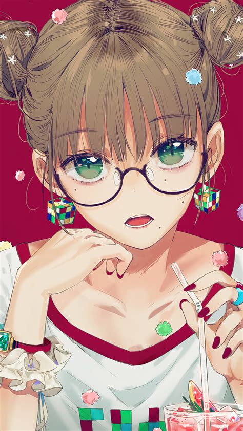 90+ Wallpaper Anime Girl Glasses - MyWeb